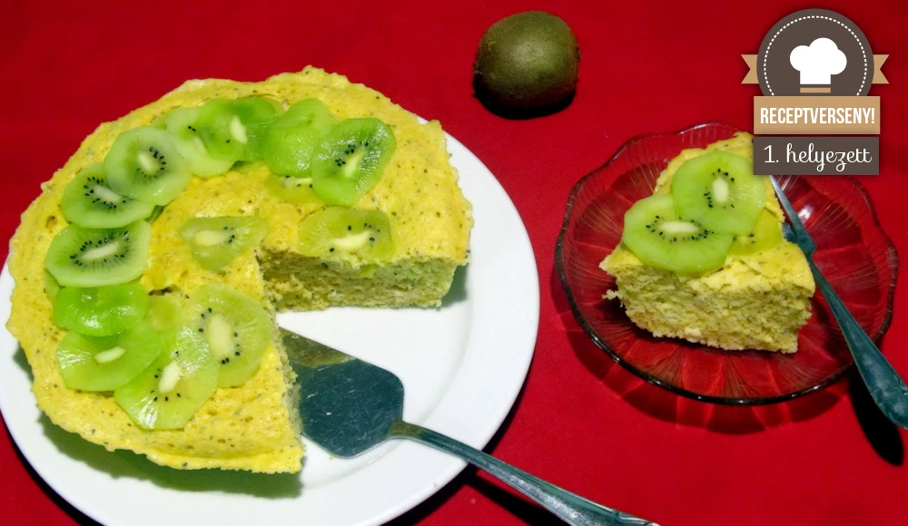 Kivis torta fehérjével