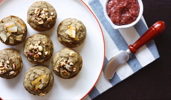 Vaníliás proteines banánkenyér muffin