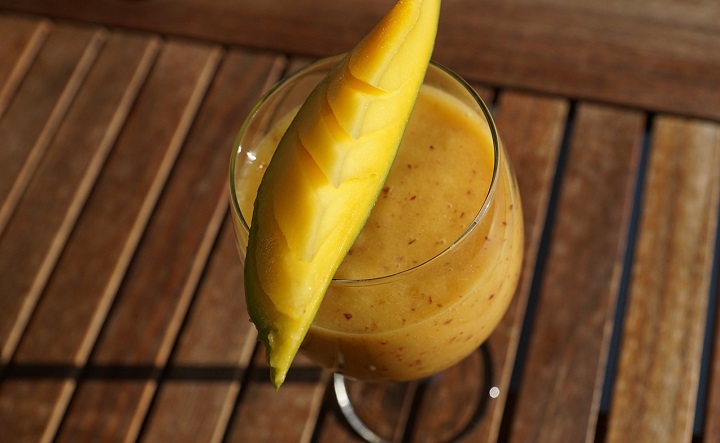 Mangó smoothie fehérjével