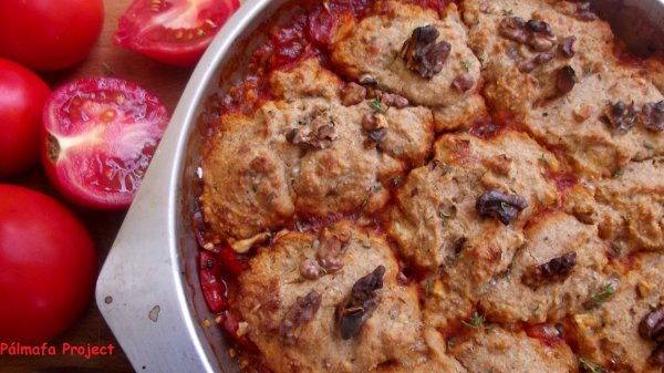 Paradicsomos cobbler (sós pite) recept