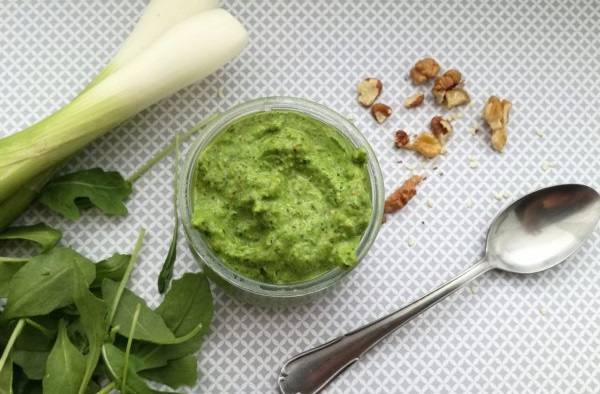 Recept: magvas rukkola pesto