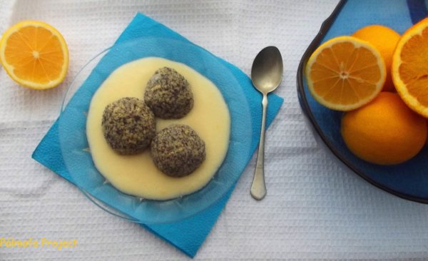 Recept: mákos kölesgombóc citrommártással