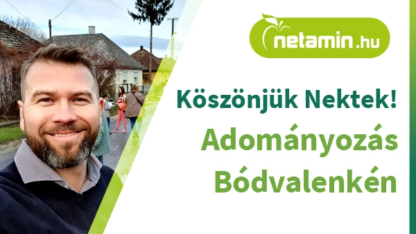 Adni jó! A Netamin vitaminokkal és élelmiszerekkel segített Bódvalenke lakosainak!